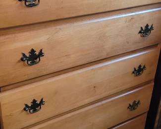 Maple highboy dresser