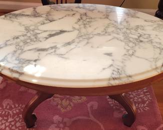 Marble top coffee table