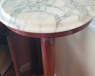 Marble top plant stand