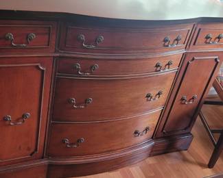 Lovely bow front sideboard