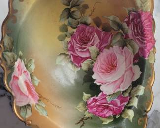 Hand painted Nippon footed dish
