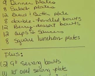 Vintage China Set 90 pieces total, excellent condition 