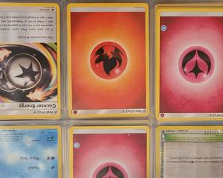 Part of a book of over 300 Pokémon cards