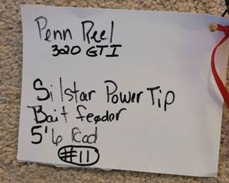 #11 Penn 320 GTU reel & Silstar power tip 5'6" bait feeder rod