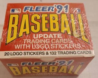 Flyer '91 Baseball 132 Trading cards & 20 logo stickers Factory Sealed Box