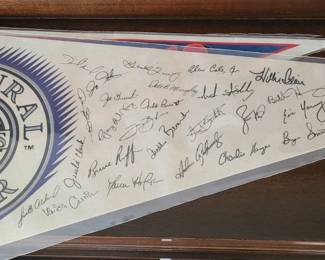 Colorado Rockies 1993 Team signed pennant
