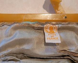Made in France vintage mesh and Bakelite purse