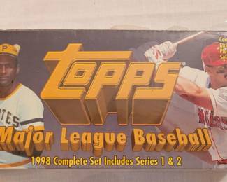 1998 Topps Major League Baseball Complete Set includes Series 1 & 2 factory sealed box