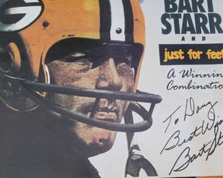Bart Starr autographed photo