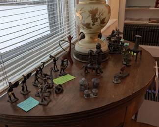 Antique metal gold weights