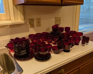 Ruby red glass