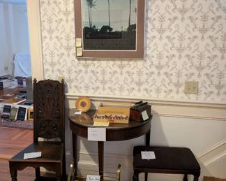 Ornate chairs and more