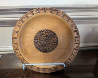 Carved plate