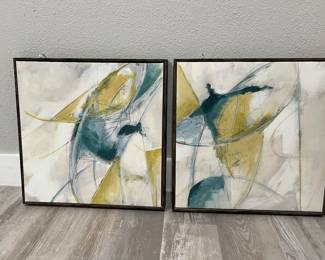 Lots of wonderful, great abstract art in this home