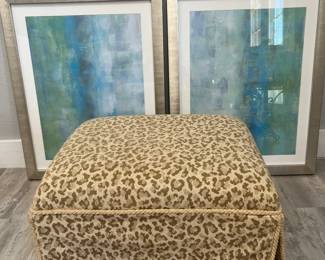 How precious is this leopard ottoman?!!