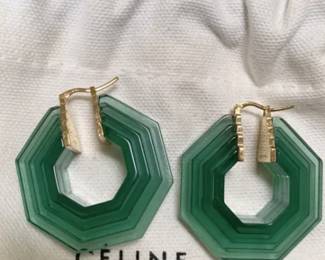 High end designer CELINE earrings! 
Very pretty and light weight!