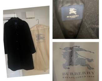 AUTHENTIC BURBERRY COAT AND DUST BAG. 