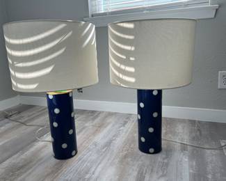 Great set of lamps by Kate Spade