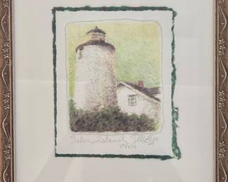 Lighthouse art painting