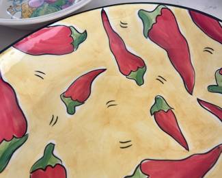 Chilli pepper large plate