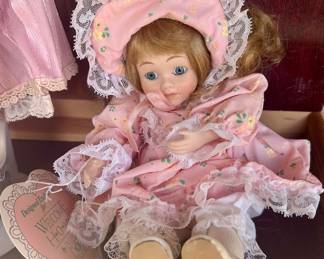 Vintage doll with bonnet