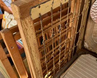 Vintage doll baby bed