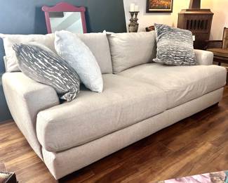 Modern comfortable white couch