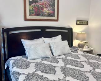 King sized bed and mattress 