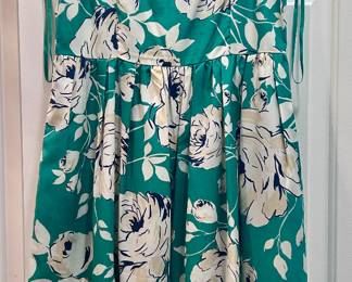 Floral green dress