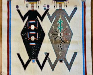 Handmade artistic Navajo rugs