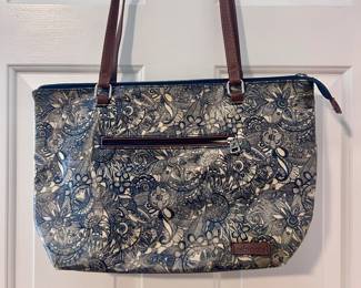 Sakroots floral blue purse