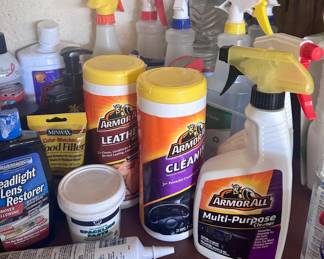 Car cleaning supplies