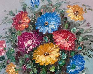 Vibrant floral painting