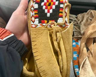 Handmade Native American beaded moccasins 