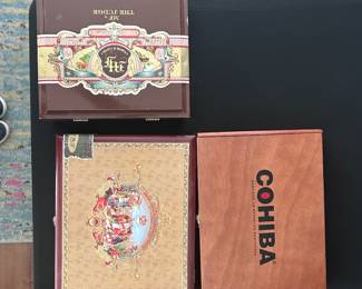 Collectible cigar boxes