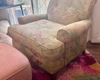 Floral armchair