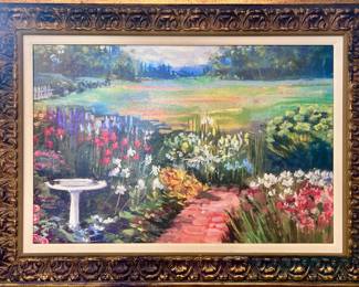 Floral garden art decor painting