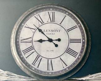 Large clemont decorative clock