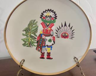 The morning Kachina plate De la vai kacina vintage collectors plate
