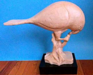 1980s Austin Bird On A Perch Sculpture