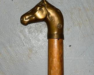 Antique Brass Horse Toasting Fork