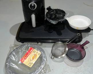 Griddle Kalorik Airfryer Xpress Redi Griddles 7 Ct Nonstick Sauce Pan Litten MicroBrowner