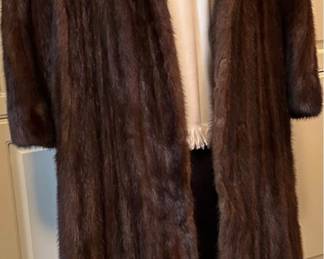 Mink full length coat