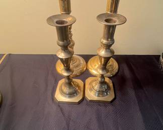Brass candle sticks