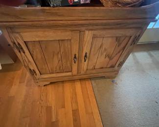 Oak cupboard/Changing table