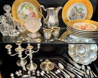 Baccarat, Silver, Royal Copenhagen, & More