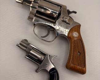 Smith & Wesson Air Weight 38 Special & North American Arms .22 5-shot Revolver 