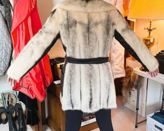 Ferris Brothers Fur Jacket - One Seam Rip In the Back - Repairable and minimal. With Matching Hat Beautiful! 