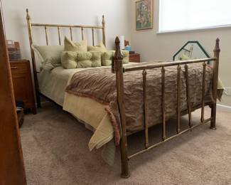 Brass bed frame