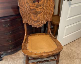 Exquisite Tiger oak chair